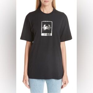VETEMENTS Unisex Horoscope T Shirt - Cancer Zodiac - Size XS
